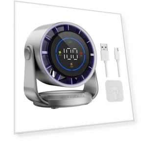 Air Cooling Fan with Digital Display — Stand Fans, Cleaner Products