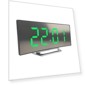 Curved LED Electronic Clock with Sleep Temperature — Clocks, Daily necessities-V