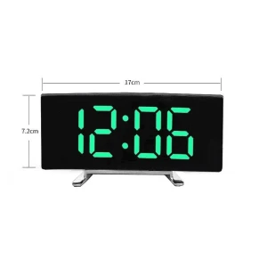 Electronic Alarm Clock with Curved Screen, TOP-MALL-001