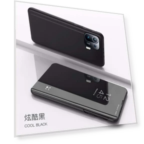 Leather Flip Case with Mirror Smart View — Flip Cases, CASE-FE1