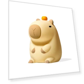 LED Silicone Capybara Night Light — Night Lights, TOP-MALL-001