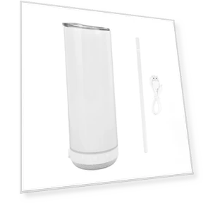 Portable Music Mug with Bluetooth Speaker — Travel Mugs & Tumblers, KONNWEI