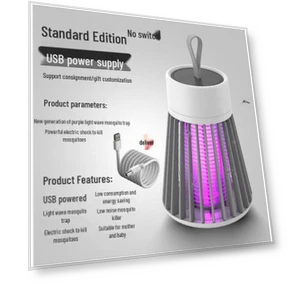 Rechargeable USB Portable Electric Mosquito Lamp — Bug Zappers, WoW Home