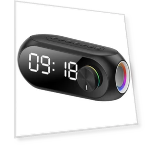 Smart LED Alarm Clock with FM Radio and Bluetooth Speaker — Clock Radios, Daily necessities-V