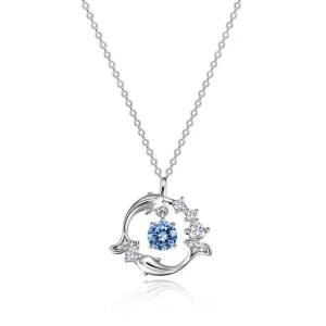 Smart Necklace with Moissanite Pendant, Wipon