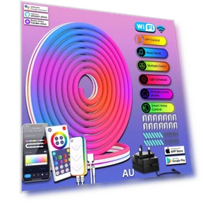 Smart Silicone LED Neon Light with Bluetooth Music Remote Control — LED, Smart Mouse