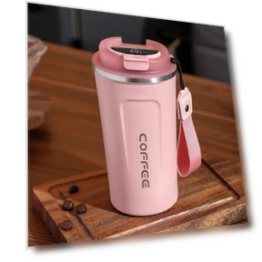 Smart Thermos Mug with Temperature Display — Beverage Warmers, TOP-MALL-001