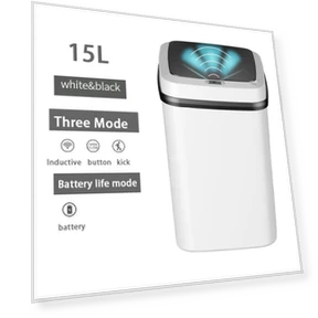 Smart Trash Can with Automatic Lid — Kitchen Cans, Simple and warm