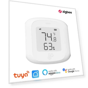 Smart WiFi/Zigbee Temperature and Humidity Sensor — Home Climate Control, DC-HOME Textile