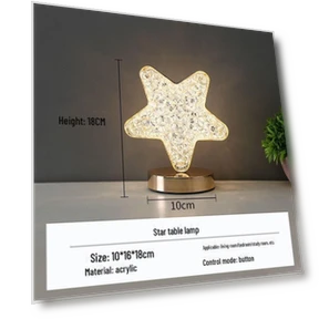 Touch Night Light with Moon and Stars — Lamps & Shades, CrossCart