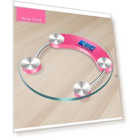 Transparent Round Digital Body Scale — Weight Management Tools, Essager Electronic