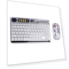 Ultra-Thin RGB Backlit Wireless Keyboard and Mouse Combo — Keyboards, OutsideWorld