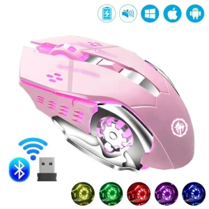 Wireless Rechargeable Mouse with RGB Lighting, Uav parts center
