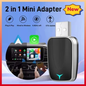 2-in-1 Wireless Carplay AI Box Android Auto Plug And Play — Car Infotainment System, Xixi Global Purchasing