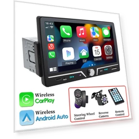 Car Radio with Wireless/Wired Carplay Android Auto — Car Installation Essentials, JOHO - CarGear