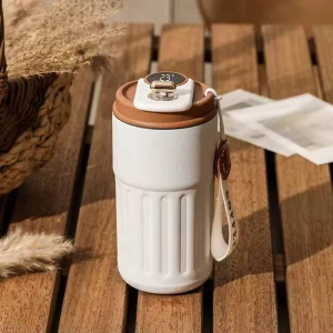 Digital LED Smart Thermos, boho berry