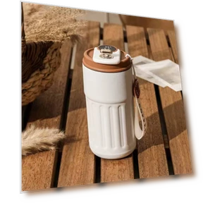 Digital LED Smart Thermos — Beverage Warmers, boho berry