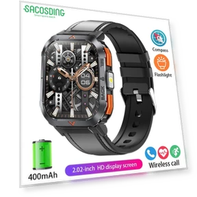 HD Screen Smartwatch with Flashlight — Smartwatches, SACOSDING