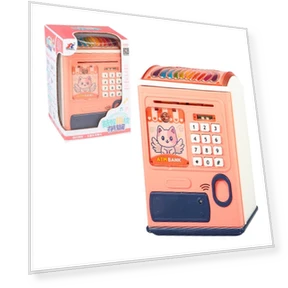 Smart Password Fingerprint Automatic Roll Money Piggy Bank — Savings & Piggy Banks, Happy Time For kids