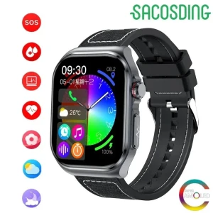 Smart Watch with ECG and Blood Oxygen Monitoring, ping Day
