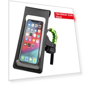 Waterproof Bike Phone Mount Bag — Handlebar Bags, Rainbow Rain