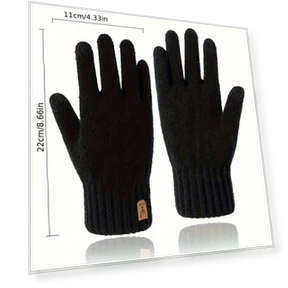 Winter Wool Gloves with Touchscreen — Cold Weather Gloves, Shoes Arena