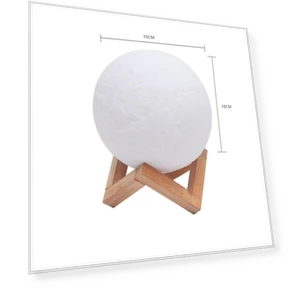 3D Printed Rechargeable LED Moon Lamp — Night Lights, JOHO - CarGear