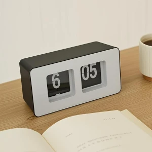 Automatic Flip Alarm Clock with Silent Mechanism, Houspace