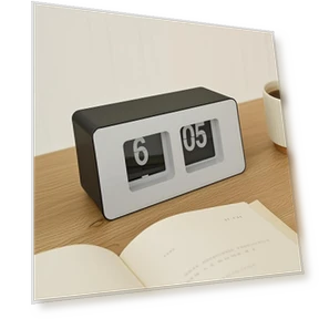 Automatic Flip Alarm Clock with Silent Mechanism — Clocks, Houspace