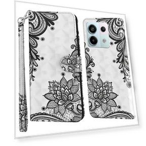 Case with Hand Strap 3D Pattern Printing Leather Phone Cover — Phone Accessories, Smartwatch 2025