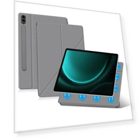 Magnetic PU Leather Case with PC Scratch Protection — Keyboard Cases, Smartwatch 2025