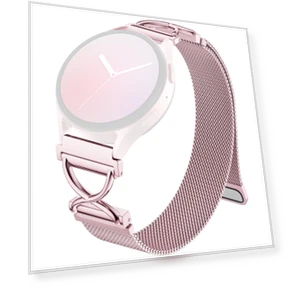 Milanese Band Electroplated Stainless Steel Magnetic Watch Strap with X-Shaped Connector — Fitness Bands, Smartwatch 2025