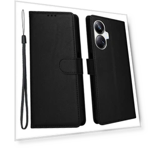 PU Leather Phone Cover with Viewing Stand and 3 Card Holder — Phone Accessories, Smartwatch 2025