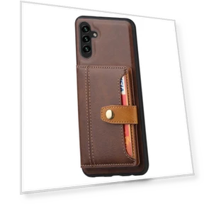 PU Leather+TPU Kickstand Cover with Card Slots — Phone Accessories, Smartwatch 2025