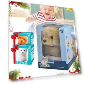 Realistic Robotic Puppy — Interactive Animal Companions, beautifull bag