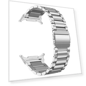 3-Bead Stainless Steel Watch Strap — Bands, Smartwatch 2025