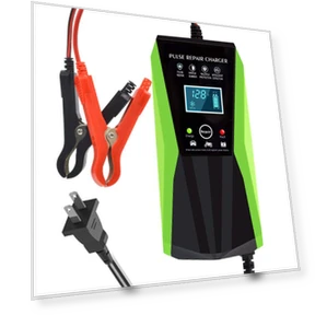 Automatic Smart Battery Charger with Touch LCD Display — Chargers, Timeless Home
