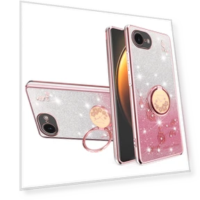 Case Ring Kickstand TPU Flowers Phone Cover — Phone Accessories, KADEM