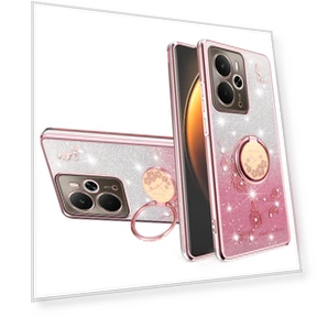 Case Ring Kickstand TPU Flowers Phone Cover — Phone Accessories, KADEM