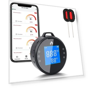 Digital Smart Wi-Fi Bluetooth Meat Thermometer — Thermometers, Leisure outdoor
