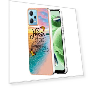 IMD Marble Flower Pattern TPU Back Cover — Mobiles, Smartwatch 2025