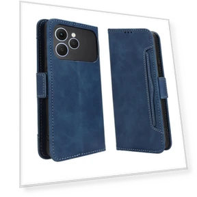 Leather Case Phone Wallet Cover with Multiple Card Slots — Basic Cases, Smartwatch 2025