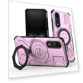 Magnetic Case with Rotating Metal Stand — Phone Accessories, Smartwatch 2025