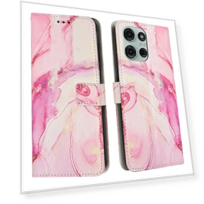 Marble Pattern PU Leather Wallet Stand Case — Phone Accessories, Smartwatch 2025