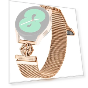 Milanese Band Flower Stainless Steel Magnetic Mesh Watch Strap — Smartwatches, Smartwatch 2025