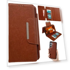 Removable PU Leather Cover 2 in 1 Magnetic Wallet Phone Case — Phone Accessories, Smartwatch 2025