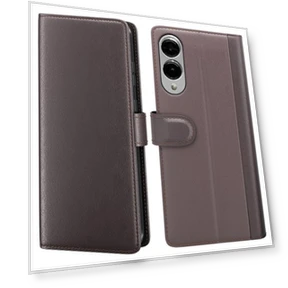 Split Leather Phone Cover with Wallet Stand — Phone Accessories, Smartwatch 2025