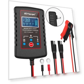 Automatic Float Charger for Motorcycle, Lawn Mower, Smart Battery Charger with Multiple Protections — Chargers, Home Furnishing Department Mall