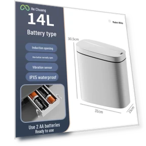 Automatic Waterproof Sensor Trash Can — Kitchen Cans, Polaris star