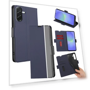 Card Holder Twill Texture Leather Phone Cover — Phone Accessories, Smartwatch 2025